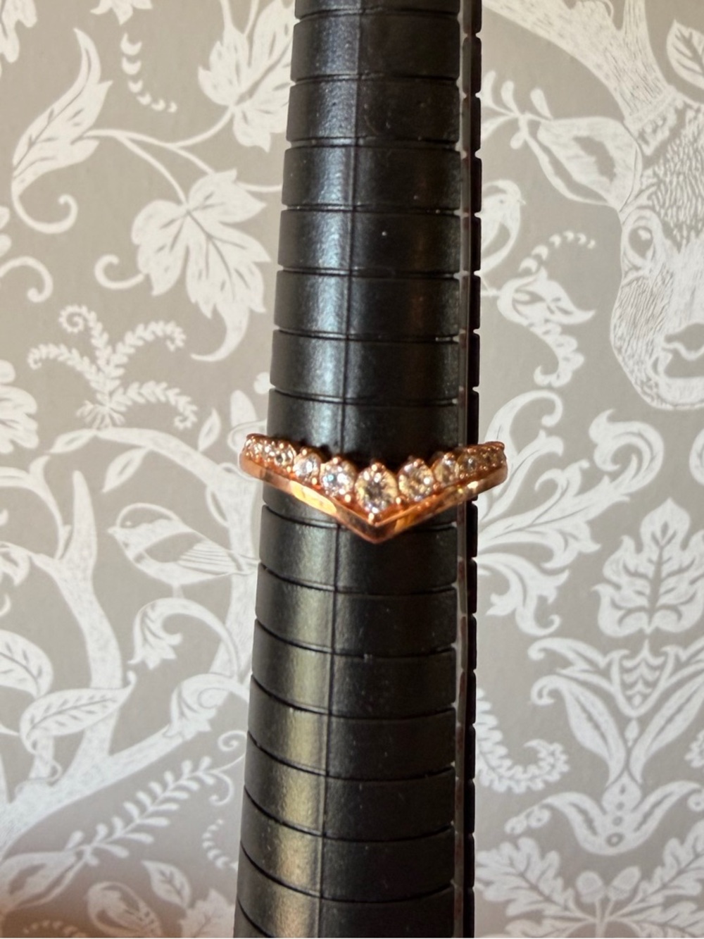 Pandora Timeless Wish Floating Pavé Ring Size 7 Rose Gold Plated w CZ Stones NIB - Picture 3 of 14
